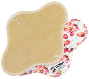 Sand/Tulips Menstrual pad with PUL