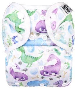 Jurassic PUL diaper cover with snaps