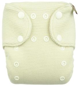 Natural wool Wool diaper cover with snaps