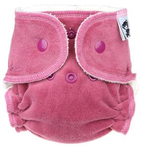 Berry Fitted diaper with snaps
