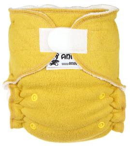 Sherpa (ocher) Fitted diaper with velcro