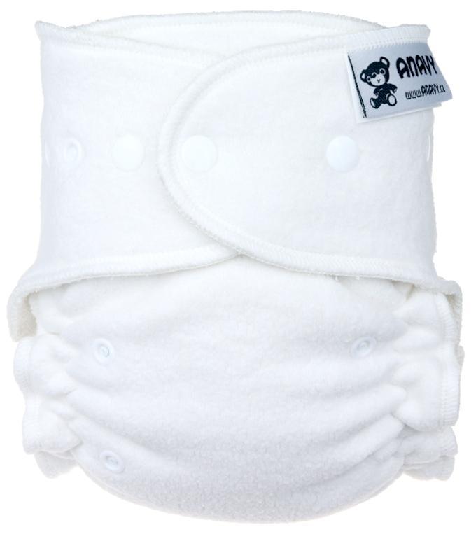 Sherpa (cream) Fitted diaper with snaps