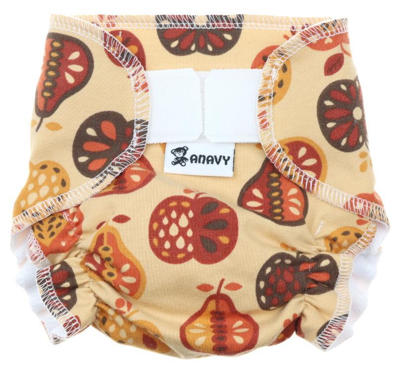 Fruits (brown) Diaper for dolls
