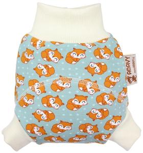 Sleeping foxes Wool diaper cover pull-up