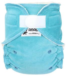 Dark mint Fitted diaper with velcro