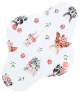 Animals and roses Menstrual pad with PUL