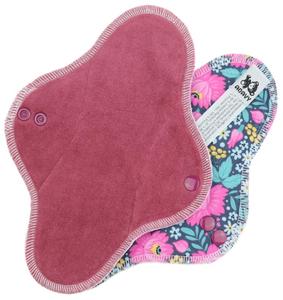 Berry/Flowers Menstrual pad with PUL
