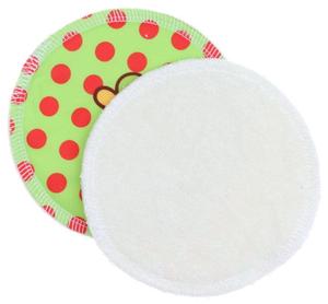 Cream/Dots green (PUL) Nursing pads