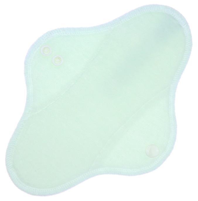 Light mint Menstrual pad with PUL