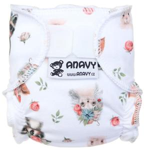 Animals and flowers Diaper for dolls