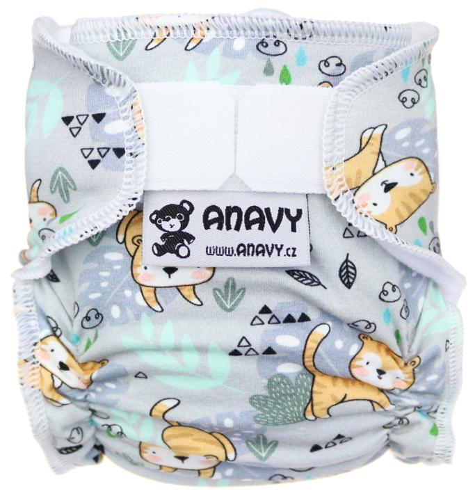 Tigers (grey) Diaper for dolls