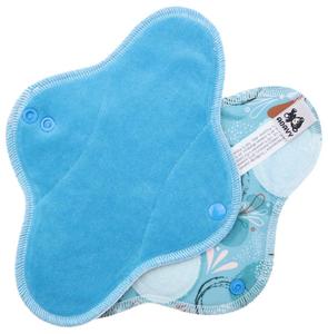Turquoise/Sparkle Menstrual pad with PUL