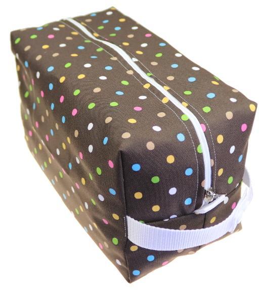 Diaper bag Color dots (brown) 