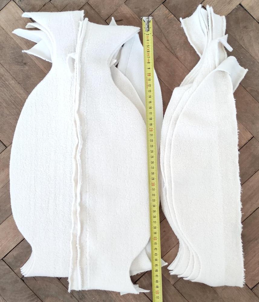 Fabric scraps - organic cotton sherpa 100 g 