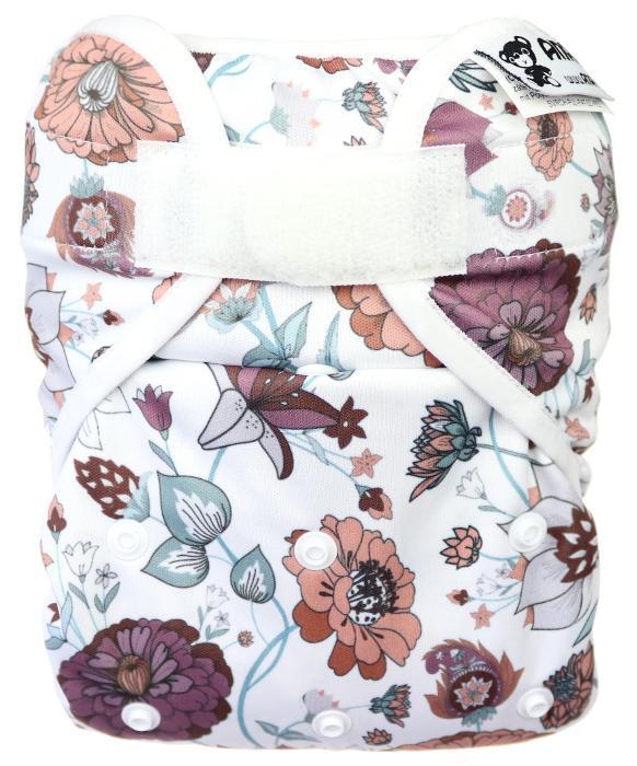Zinnia PUL diaper cover with velcro