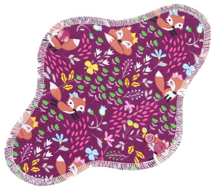 Fox with ribbon Menstrual pad with PUL