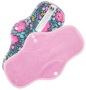 Light Lavender/Flowers Menstrual pad with PUL