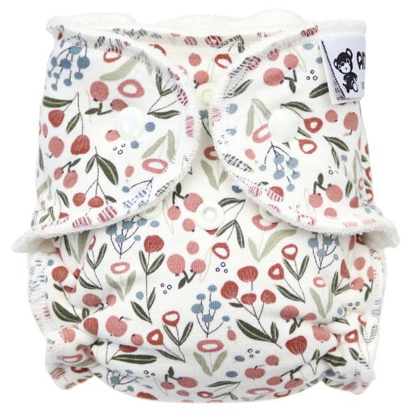 Nature (cream) Fitted diaper with snaps