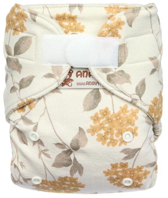Yarrow Wool diaper cover with velcro
