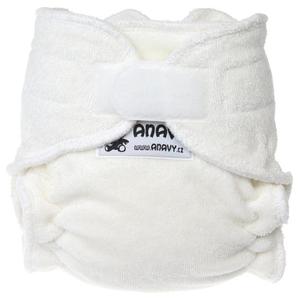 Natural terry Fitted diaper with velcro