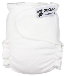 White Fitted diaper snapless