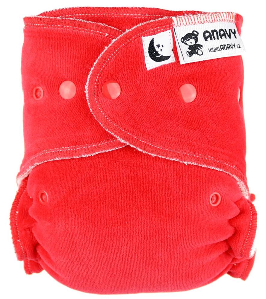 Strawberry Fitted diaper with snaps