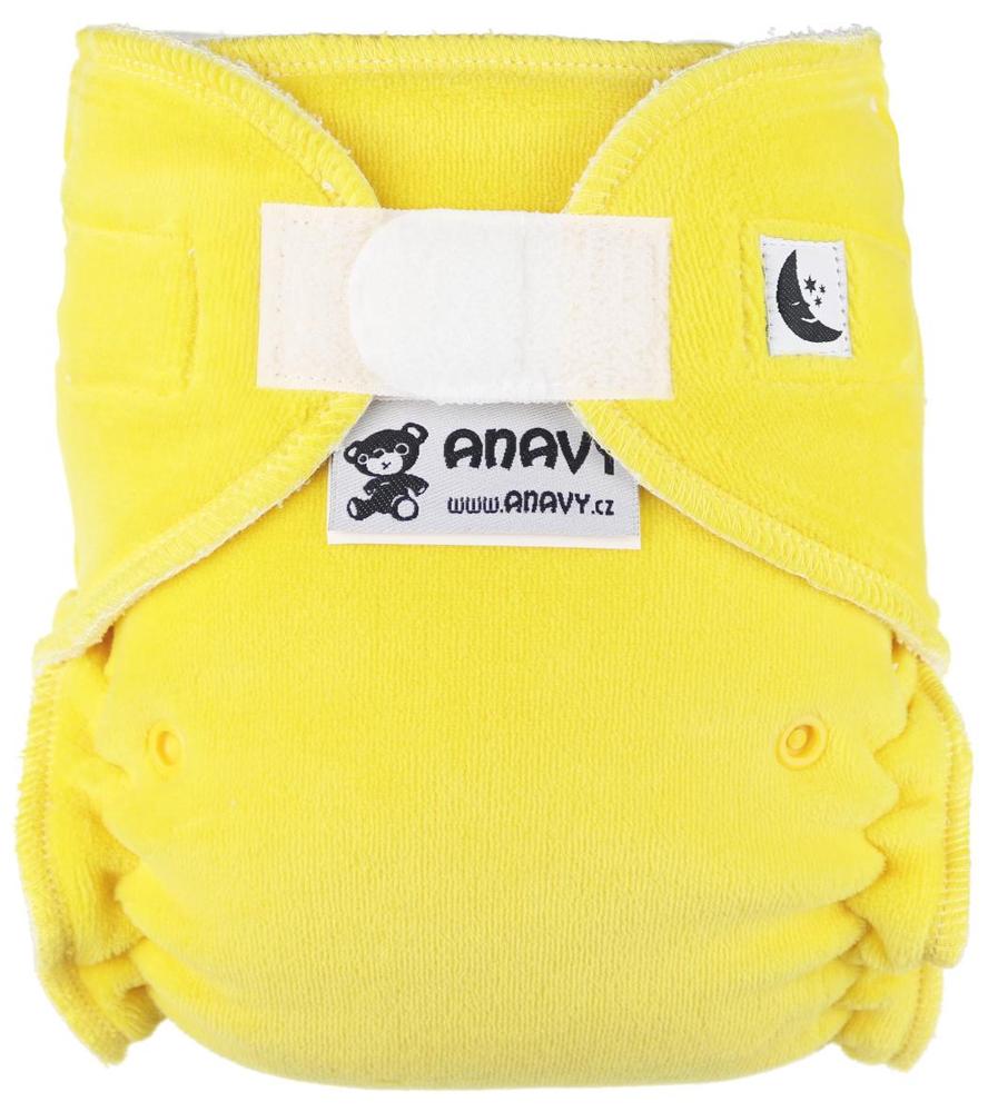 Lemon Fitted diaper with velcro