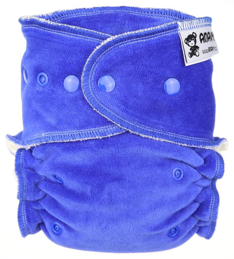 Blueberry Fitted diaper with snaps
