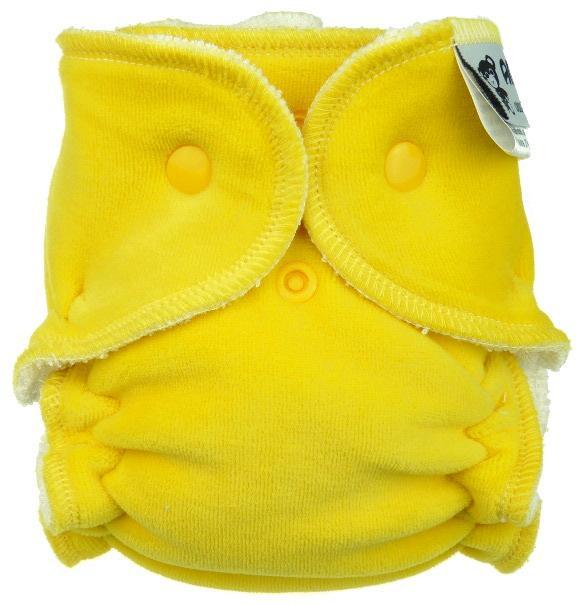 Lemon Fitted diaper with snaps