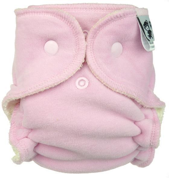 Light Pink Fitted diaper with snaps