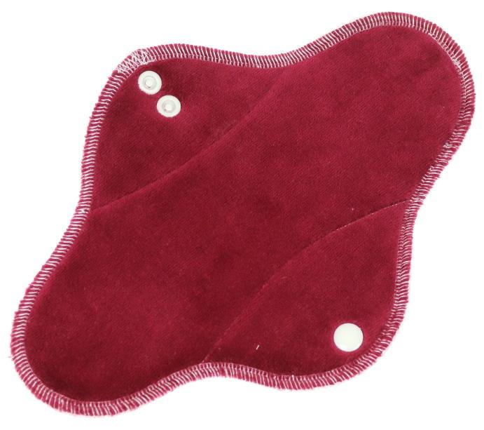 Wine Menstrual pad with fleece