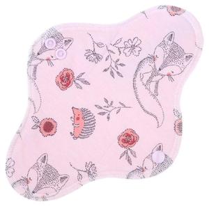 Foxes (pink) Menstrual pad with PUL