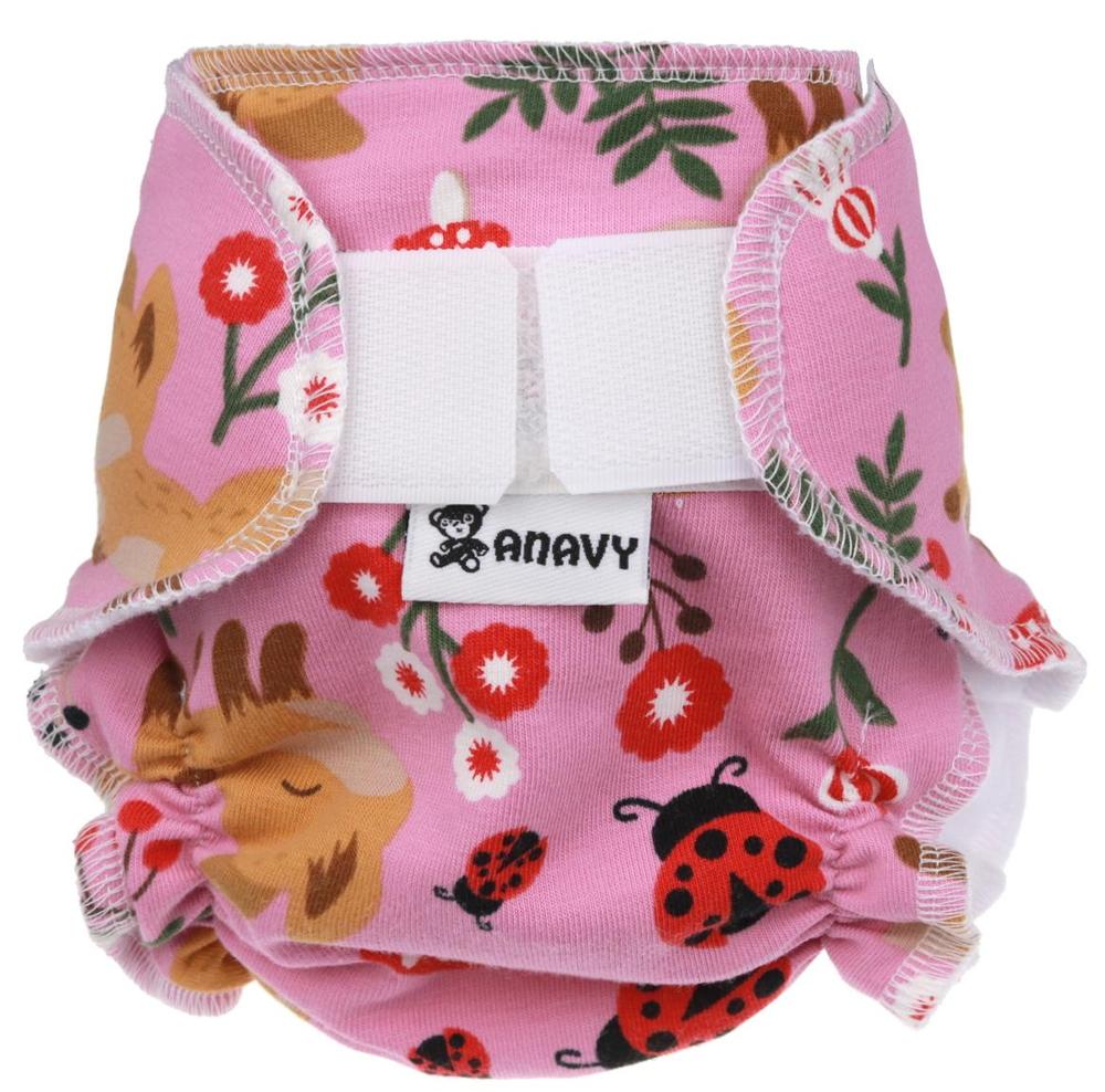 Foxes (pink) Diaper for dolls