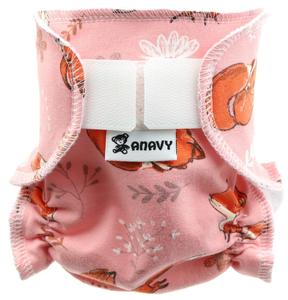 Foxes II (pink) Diaper for dolls
