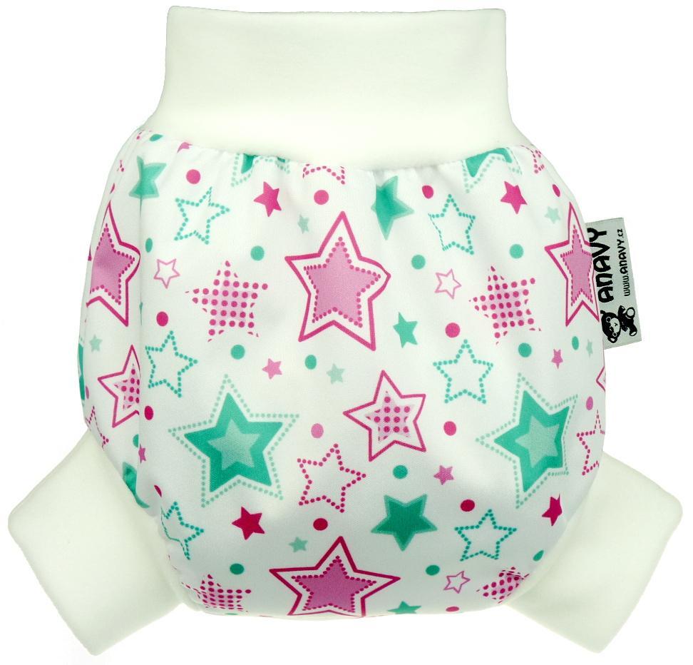 Stars (mint) PUL diaper cover pull-up