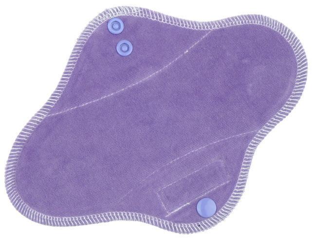 Lavender (black) Menstrual pad with fleece